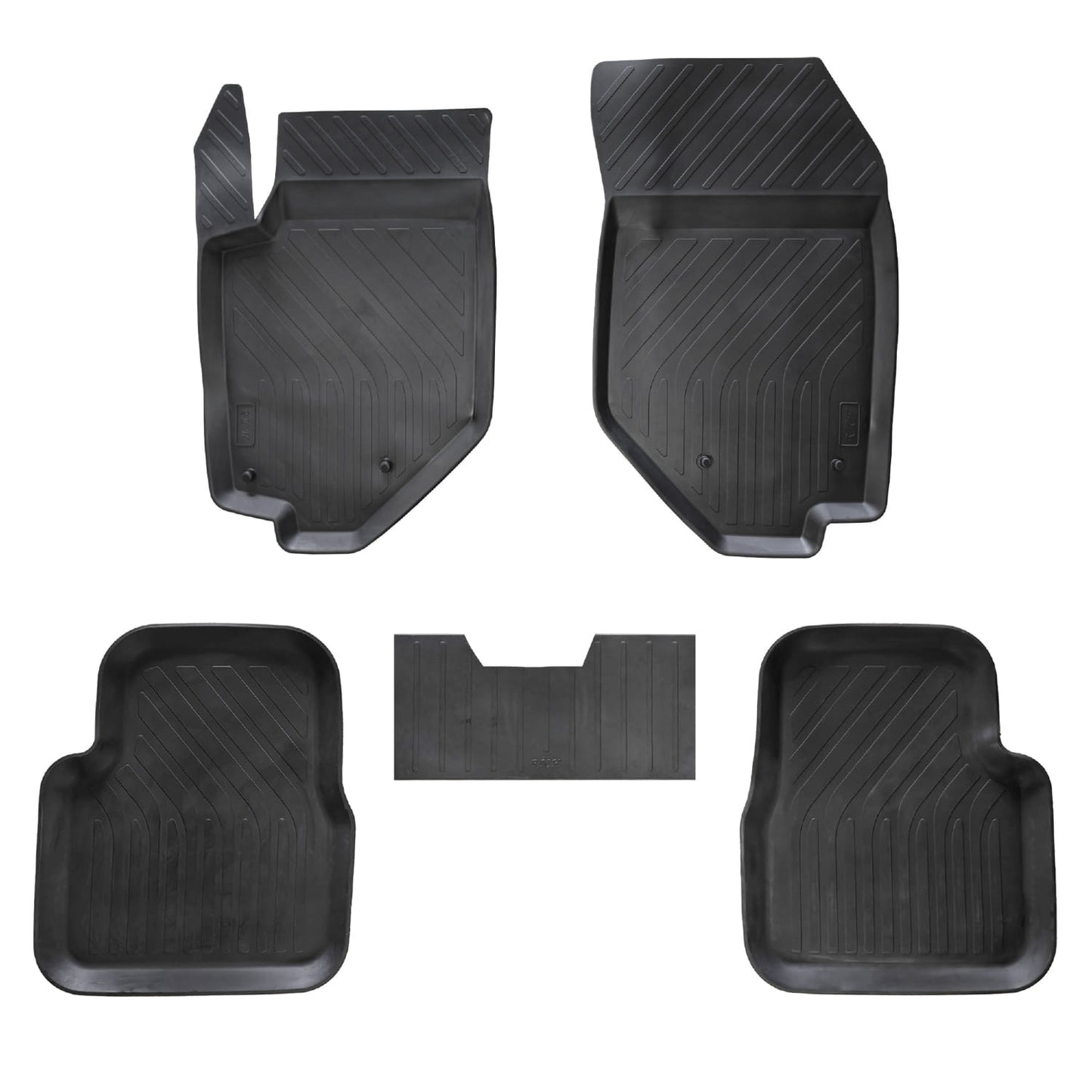 Compatible avec Citroen C4X (Elektrik) 2023-2025 4D Tapis de Voiture Noir