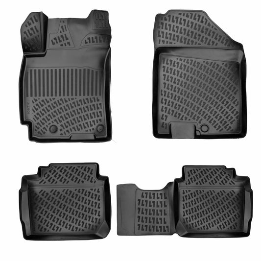 Compatible avec Kia Cerato 2022-2024 4D Tapis de Voiture Noir