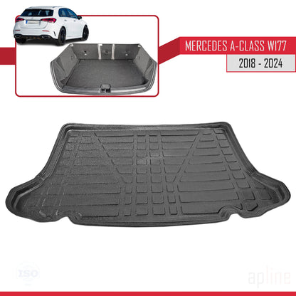 Tapis de Coffre pour Mercedes A Class (W177) Hayon 2018-2024 NOIR