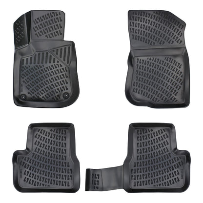 Compatible avec Peugeot 208 (A9) 2012-2019 4D Tapis de Voiture Noir