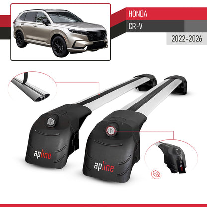 Compatible avec Honda CR-V 2022-2026 ACE-2 modèle Barres de Toit Railing Porte-Bagages de Voiture Gris Aluminium Barres