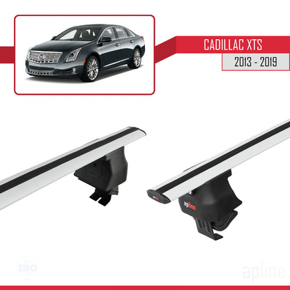 Compatible avec Cadillac XTS 2013-2019 ACE-4 Barres de Toit Railing Porte-Bagages de Voiture Gris Aluminium 2 Barres