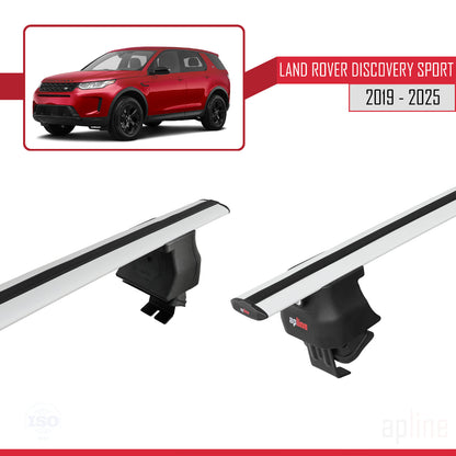 Compatible avec Land Rover Discovery Sport (L550) Post-Facelift 2019-2025 ACE-4 Barres de Toit Railing Porte-Bagages de Voiture Gris Aluminium 2 Barres