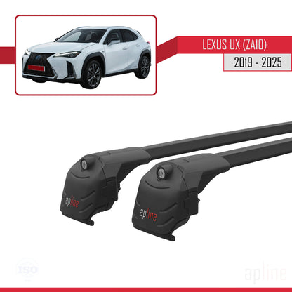 Compatible avec Lexus UX (ZA10) 2019-2025 ACE-2 Barres de Toit Railing Porte-Bagages de Voiture Noir Aluminium 2 Barres