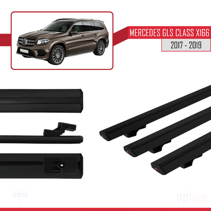Compatible avec VW Golf Alltrack Mk7 2017-2019 BASIC Model Barres de Toit Railing Porte-Bagages de Voiture Noir Aluminium 3 Barres