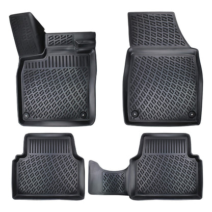 Compatible avec Volkswagen ID.3 (Elektrik) 2020-2025 4D Tapis de Voiture Noir