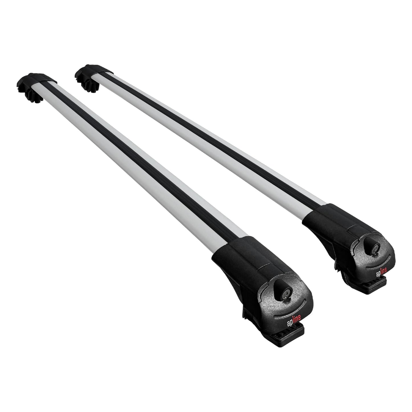 Compatible avec Renault Duster 2 (HM) 2018-2024 ACE-1 Barres de Toit Railing Porte-Bagages de Voiture Gris Aluminium 2 Barres