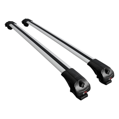 Compatible avec Renault Duster 2 (HM) 2018-2024 ACE-1 Barres de Toit Railing Porte-Bagages de Voiture Gris Aluminium 2 Barres