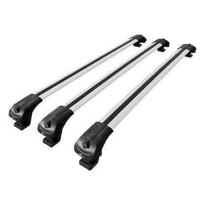 Compatible with Renault Duster (HS) Post-Facelift 2014-2017 ACE-1 Car Roof Rack Cross Bar Grey Aluminium 3 Bars