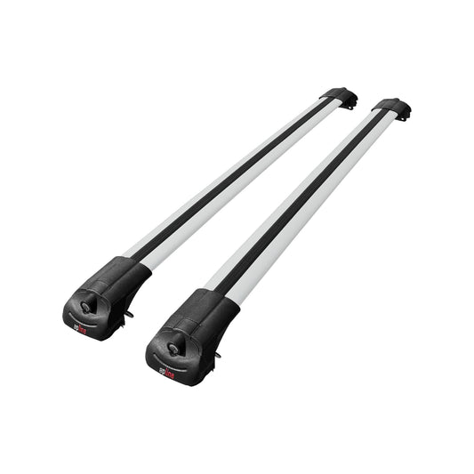 Compatible avec Skoda Yeti 2009-2017  ACE-1 Barres de Toit Railing Porte-Bagages de Voiture Gris Aluminium 2 Barres
