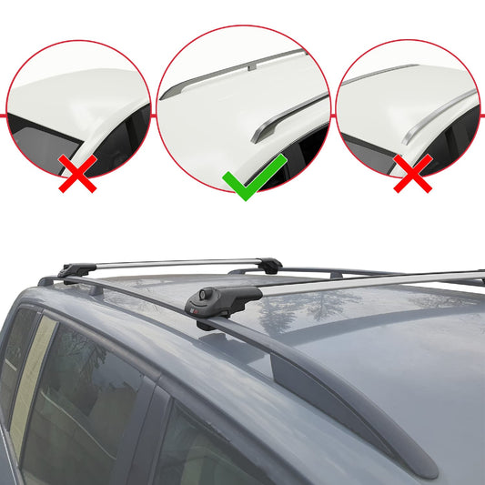 Compatible avec Citroen Grand C4 Space Tourer 2018-2022 ACE-1 Barres de Toit Railing Porte-Bagages de Voiture Gris Aluminium 2 Barres