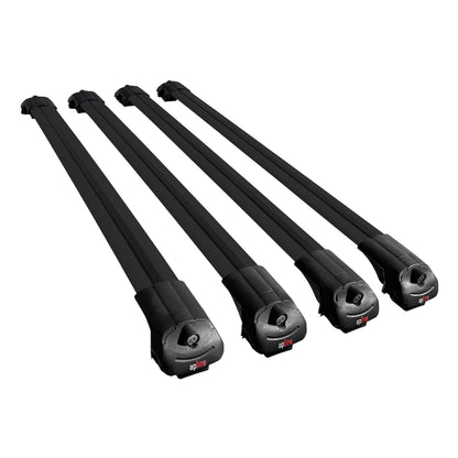 Compatible avec Mercedes EQV (W447) 2020-2025 ACE-1 Barres de Toit Railing Porte-Bagages de Voiture Noir Aluminium 4 Barres