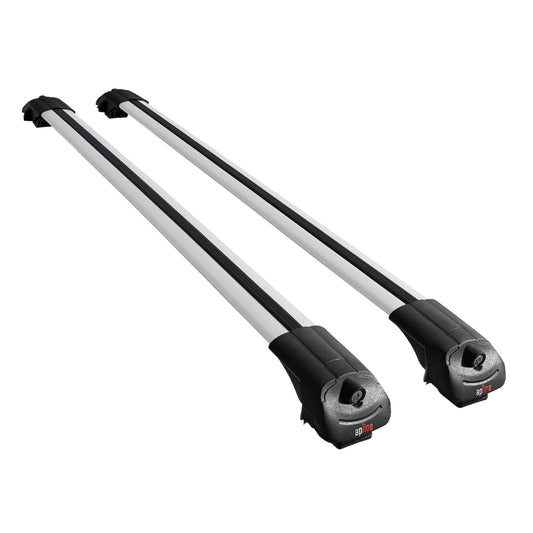 Compatible with Toyota Land Cruiser 1998-2007 ACE-1 Car Roof Rack Cross Bar Grey Aluminium 2 Bars