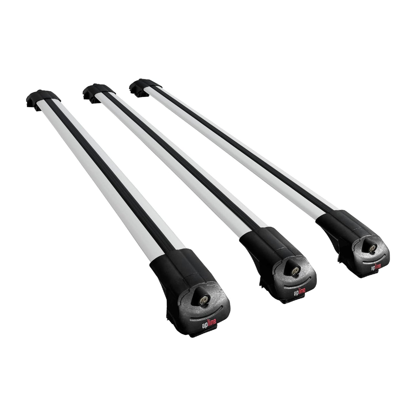 Compatible avec Mercedes EQV (W447) 2020-2025 ACE-1 Barres de Toit Railing Porte-Bagages de Voiture Gris Aluminium 3 Barres