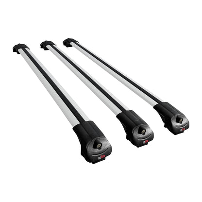 Compatible avec Mercedes Viano 2 (W639) Pre-Facelift 2003-2010 ACE-1 Barres de Toit Railing Porte-Bagages de Voiture Gris Aluminium 3 Barres