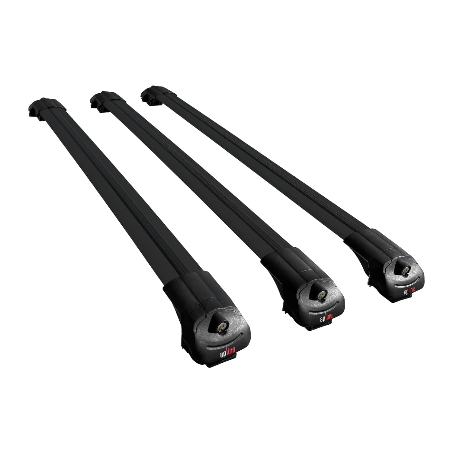 Compatible avec Toyota Hilux 7 (AN30) 2005-2015 ACE-1 Barres de Toit Railing Porte-Bagages de Voiture Noir Aluminium 3 Barres