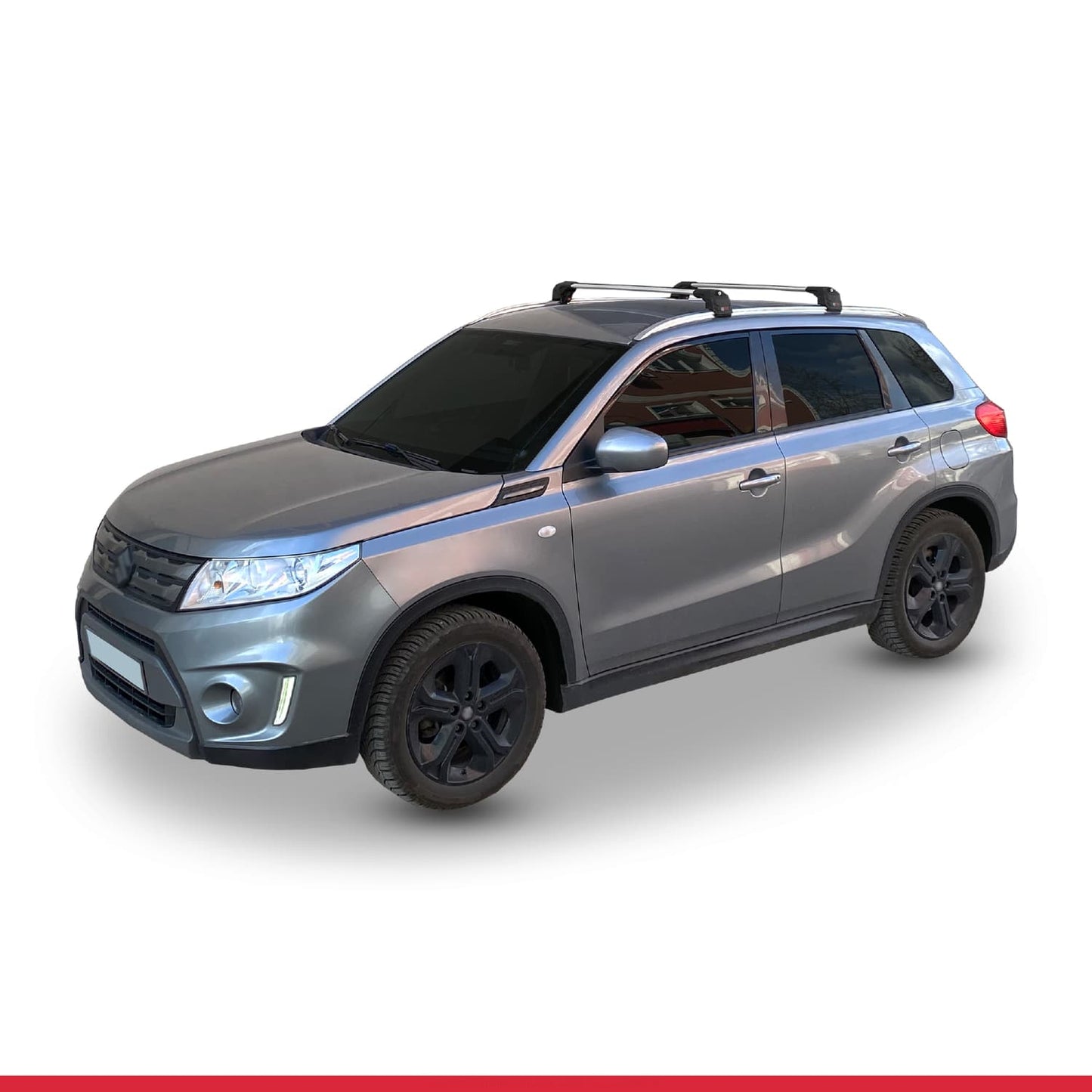 Compatible avec Suzuki Vitara/Escudo (LY) 2015-2026 ACE-2 modèle Barres de Toit Railing Porte-Bagages de Voiture Gris Aluminium Barres