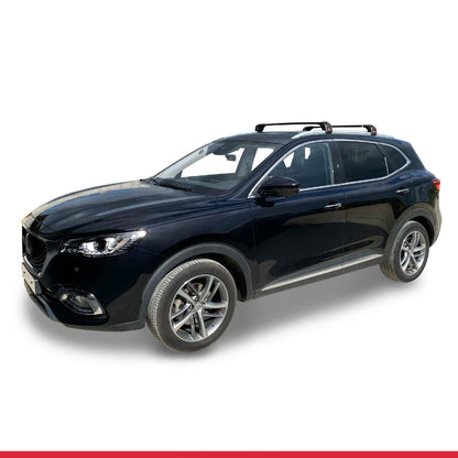 Compatible avec MG HS (AS23) 2018-2024 ACE-2 modèle Barres de Toit Railing Porte-Bagages de Voiture Noir Aluminium Barres
