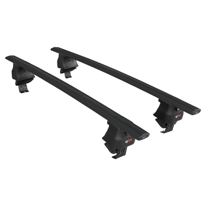 Compatible avec Mini Cooper (F55) 2014-2024 ACE-4 Barres de Toit Railing Porte-Bagages de Voiture Noir Aluminium 2 Barres