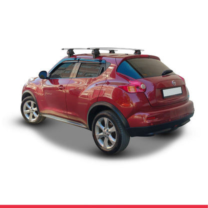 Compatible avec Nissan Juke (F15) 2010-2019 ACE-4 Barres de Toit Railing Porte-Bagages de Voiture Gris Aluminium 2 Barres
