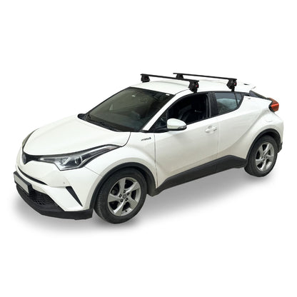 Compatible avec Toyota C-HR 2016-2022 ACE-4 Barres de Toit Railing Porte-Bagages de Voiture Noir Aluminium 2 Barres