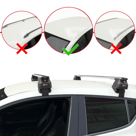 Compatible avec Toyota C-HR 2016-2022 ACE-4 Barres de Toit Railing Porte-Bagages de Voiture Gris Aluminium 2 Barres