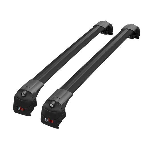 Compatible avec Seat Tarraco (KN2) 2018-2024 ACE-2 modèle Barres de Toit Railing Porte-Bagages de Voiture Noir Aluminium Barres