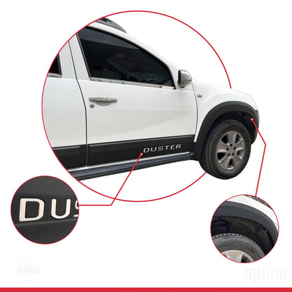Compatible avec Dacia Duster (HS) 2010-2017 Fender Protecteur de Passage de roue pare-chocs Garde-boue et protection laterale Protection de la carrosserie voiture Kit NOİR