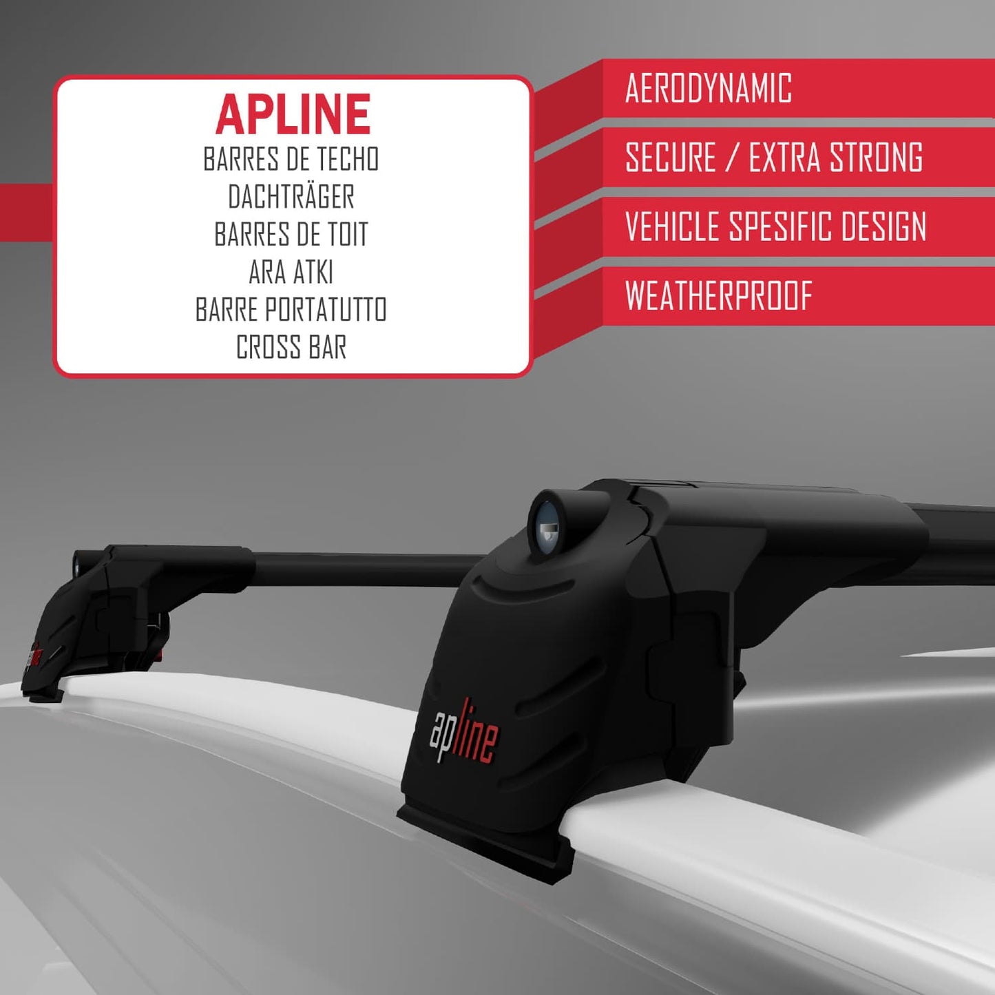 Compatible avec Hyundai Palisade (LX2) 2020-2025 ACE-2 Barres de Toit Railing Porte-Bagages de Voiture Noir Aluminium 2 Barres