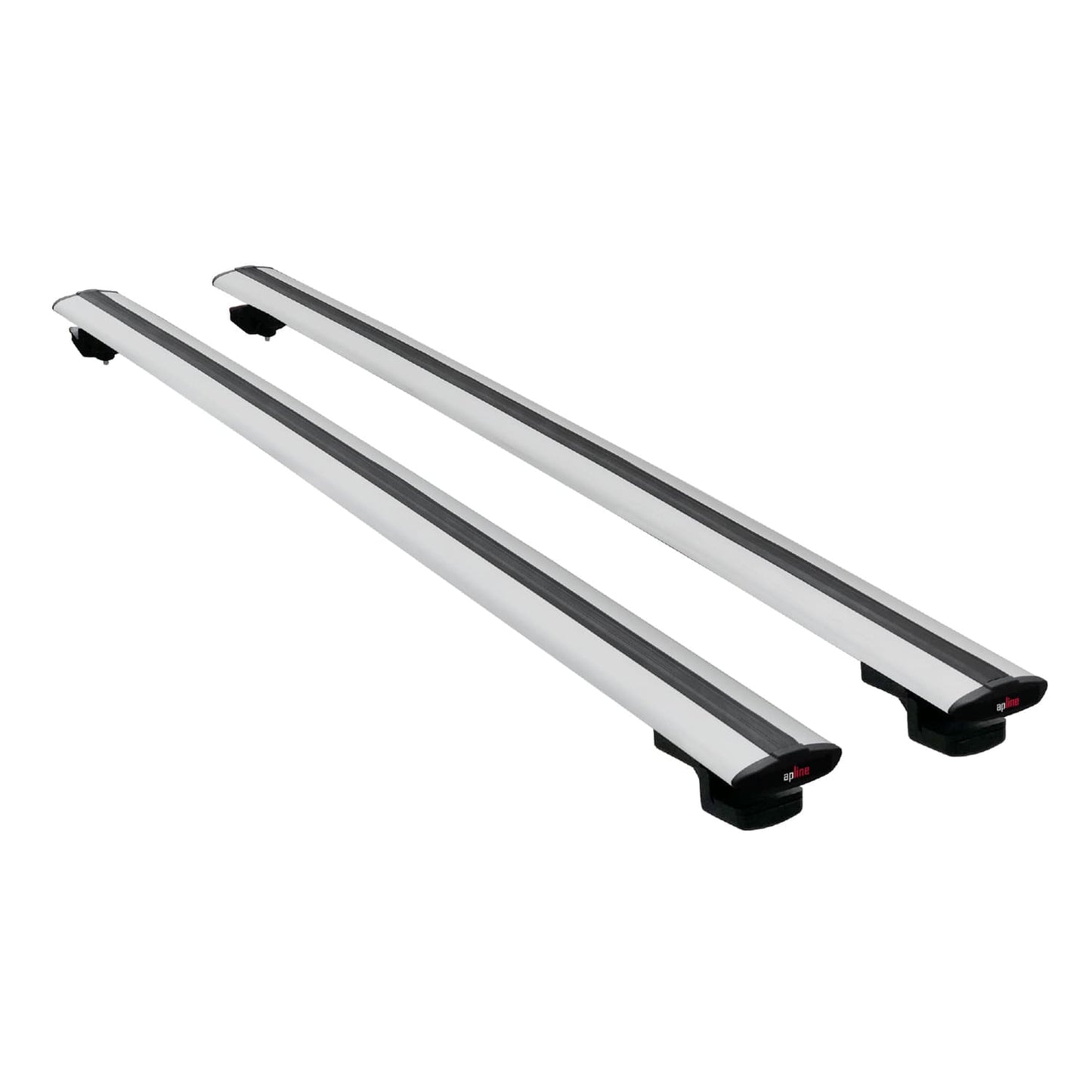 Compatible avec Nissan Navara 3 (D40) 2005-2014 BASIC Model Barres de Toit Railing Porte-Bagages de Voiture Gris Aluminium 2 Barres