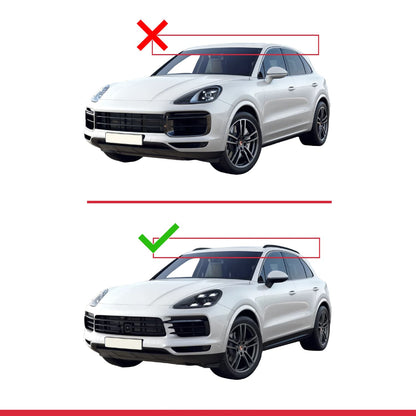Compatible avec Porsche Cayenne 3 (9YA) 2018-2026 ACE-2 modèle Barres de Toit Railing Porte-Bagages de Voiture Noir Aluminium Barres
