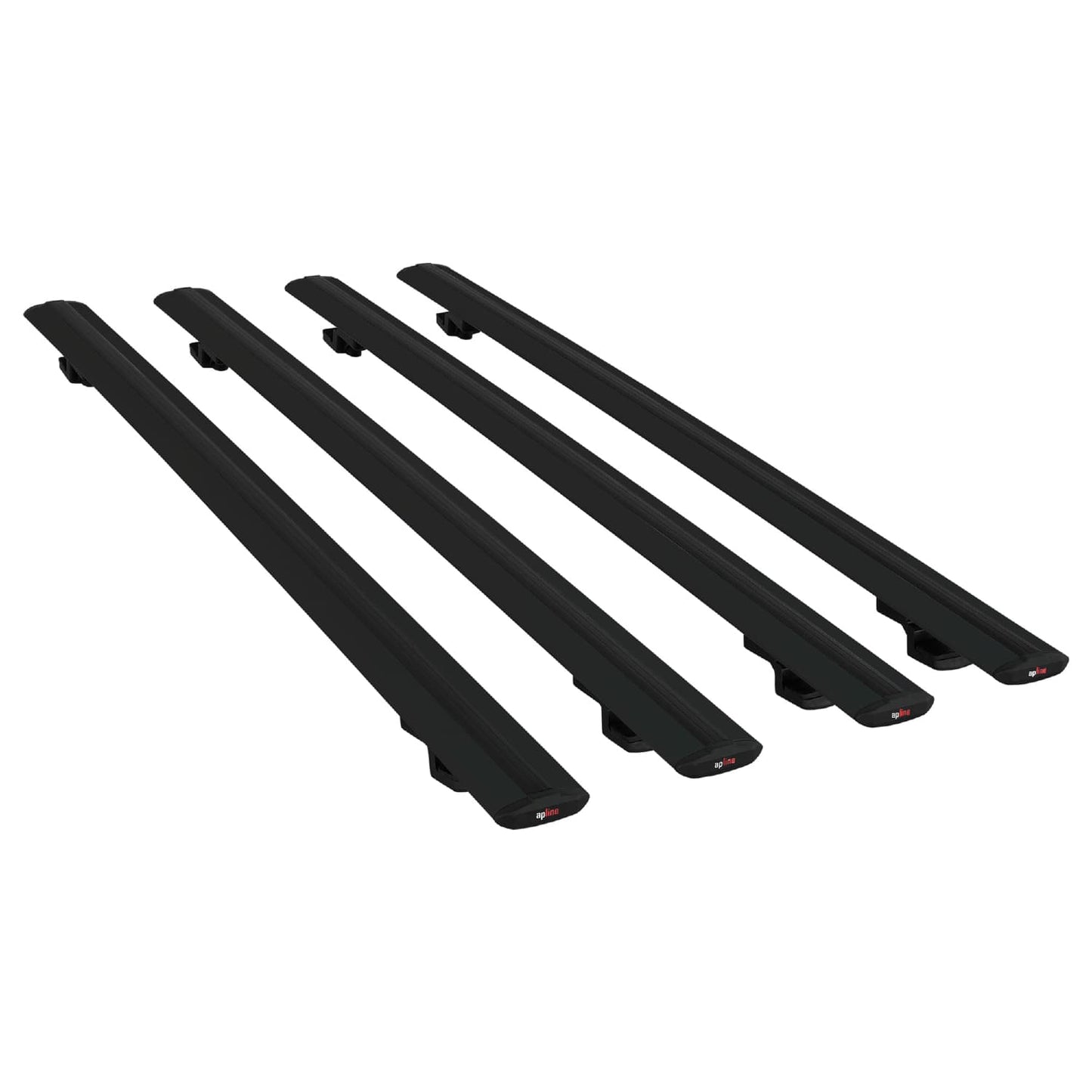 Compatible avec Peugeot Bipper 2008-2017 BASIC Model Barres de Toit Railing Porte-Bagages de Voiture Noir Aluminium 4 Barres