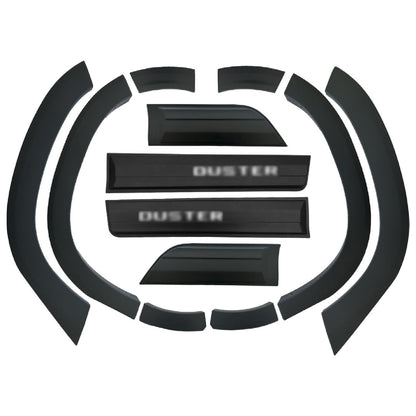Compatible avec Dacia Duster 2018-2024 Fender Protecteur de Passage de roue pare-chocs Garde-boue et protection laterale Protection de la carrosserie voiture Kit NOİR