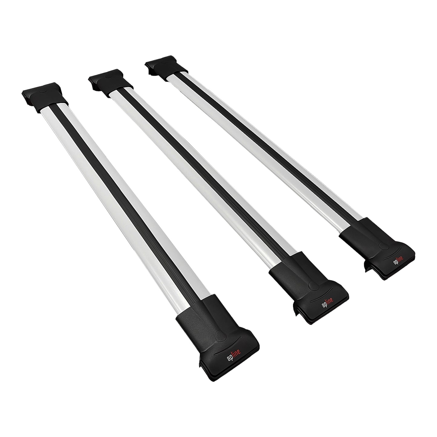 Compatible avec Volvo V70 1998-2000 FLY Model Barres de Toit Railing Porte-Bagages de Voiture Gris Aluminium 3 Barres