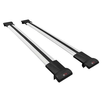 Compatible avec Audi A6 Avant 2001-2005 FLY Model Barres de Toit Railing Porte-Bagages de Voiture Gris Aluminium 2 Barres