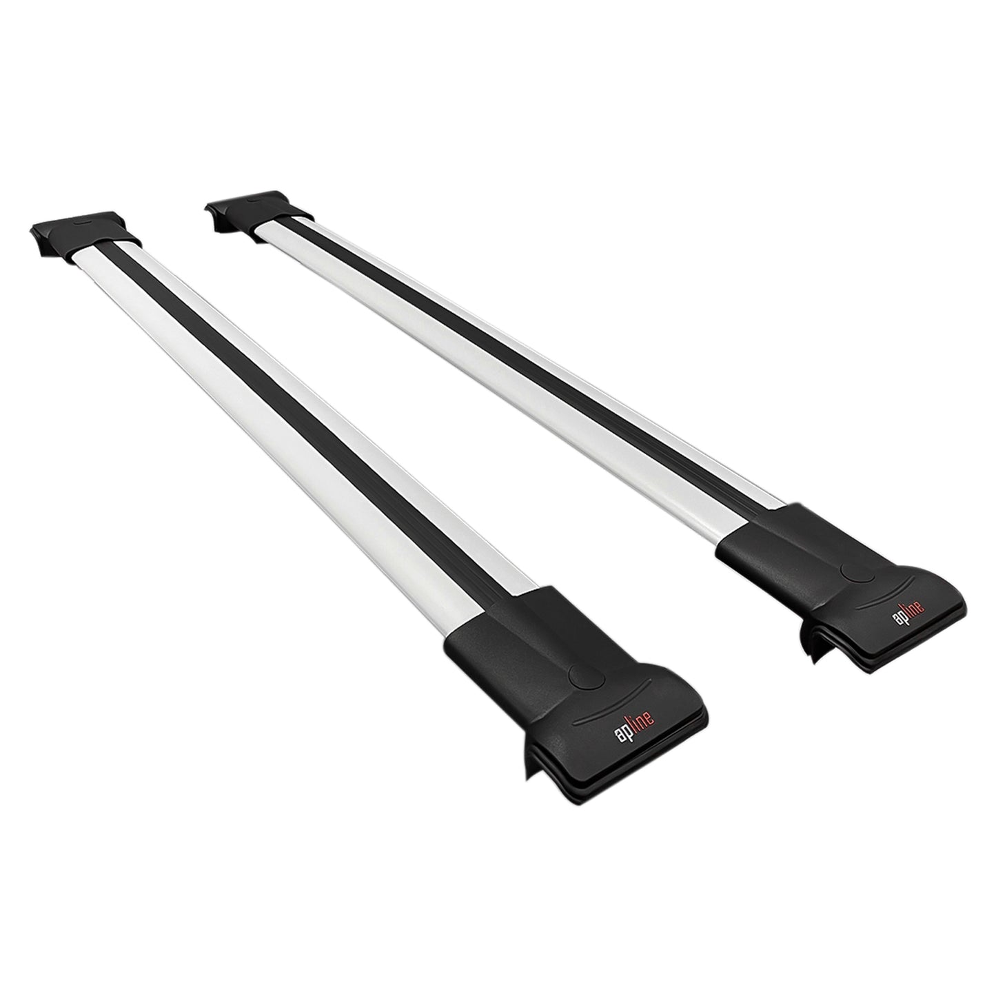 Compatible avec VW Golf Alltrack Mk7 2017-2019 FLY Model Barres de Toit Railing Porte-Bagages de Voiture Gris Aluminium 2 Barres