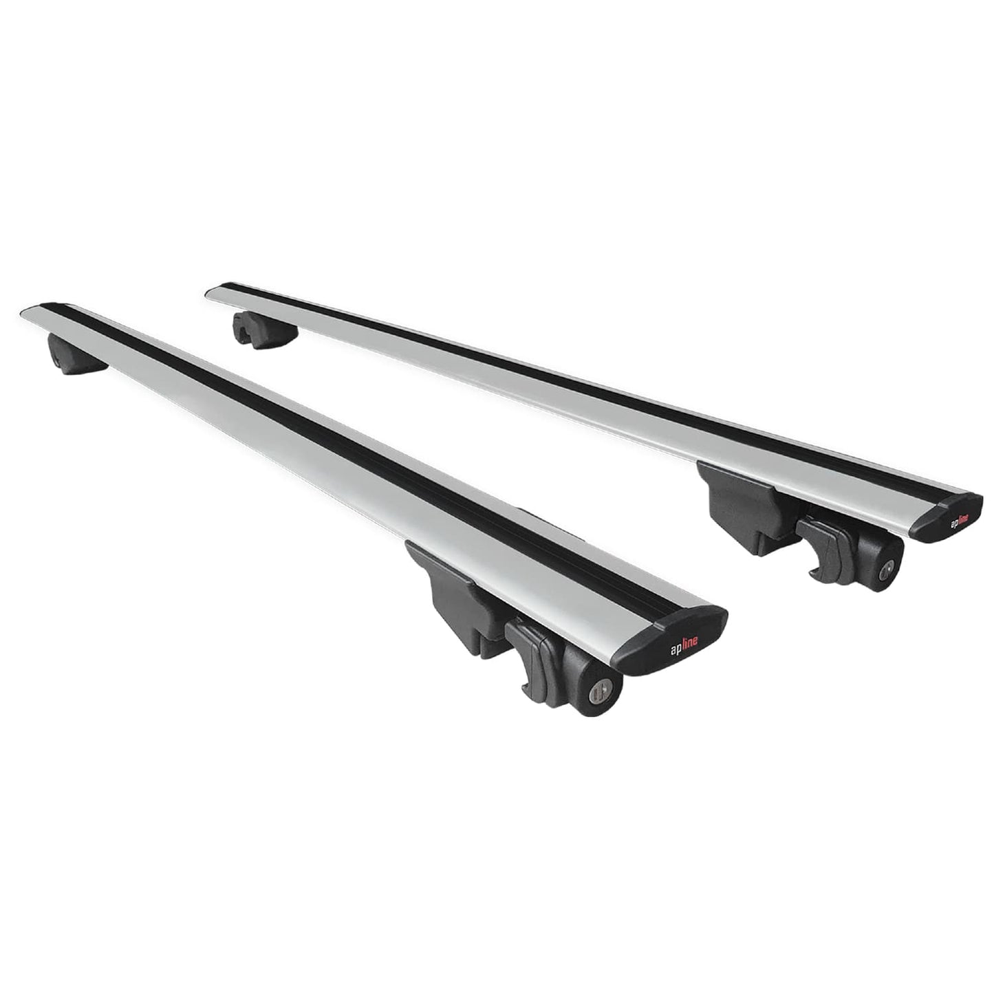 Compatible avec Mazda CX-80 2024-2025 HOOK Model Barres de Toit Railing Porte-Bagages de Voiture Gris Aluminium 2 Barres