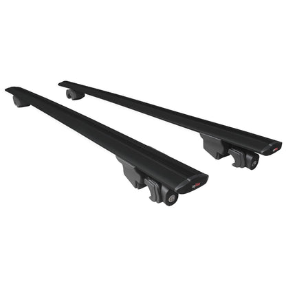 Compatible with Opel Zafira B (A05) Pre-Facelift 2005-2007 HOOK Model Car Roof Rack Cross Bar Black Aluminium 2 Bars