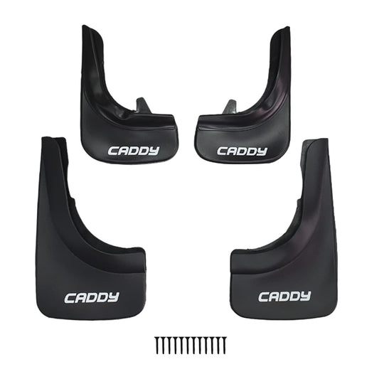 Compatible avec Volkswagen Caddy 2003-2024 Jeu de Bavettes Garde-boue Avant et Arrière de Voiture 4 Pcs Noir