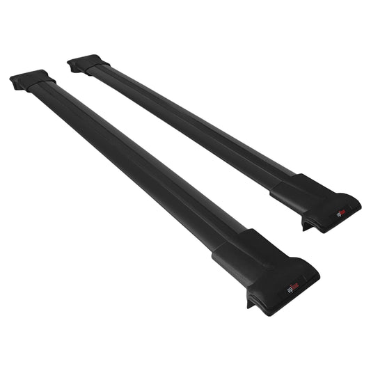 Compatible with Volkswagen Passat B7 (3C) Alltrack 2012-2014 FLY Model Car Roof Rack Cross Bar Black Aluminium 2 Bars