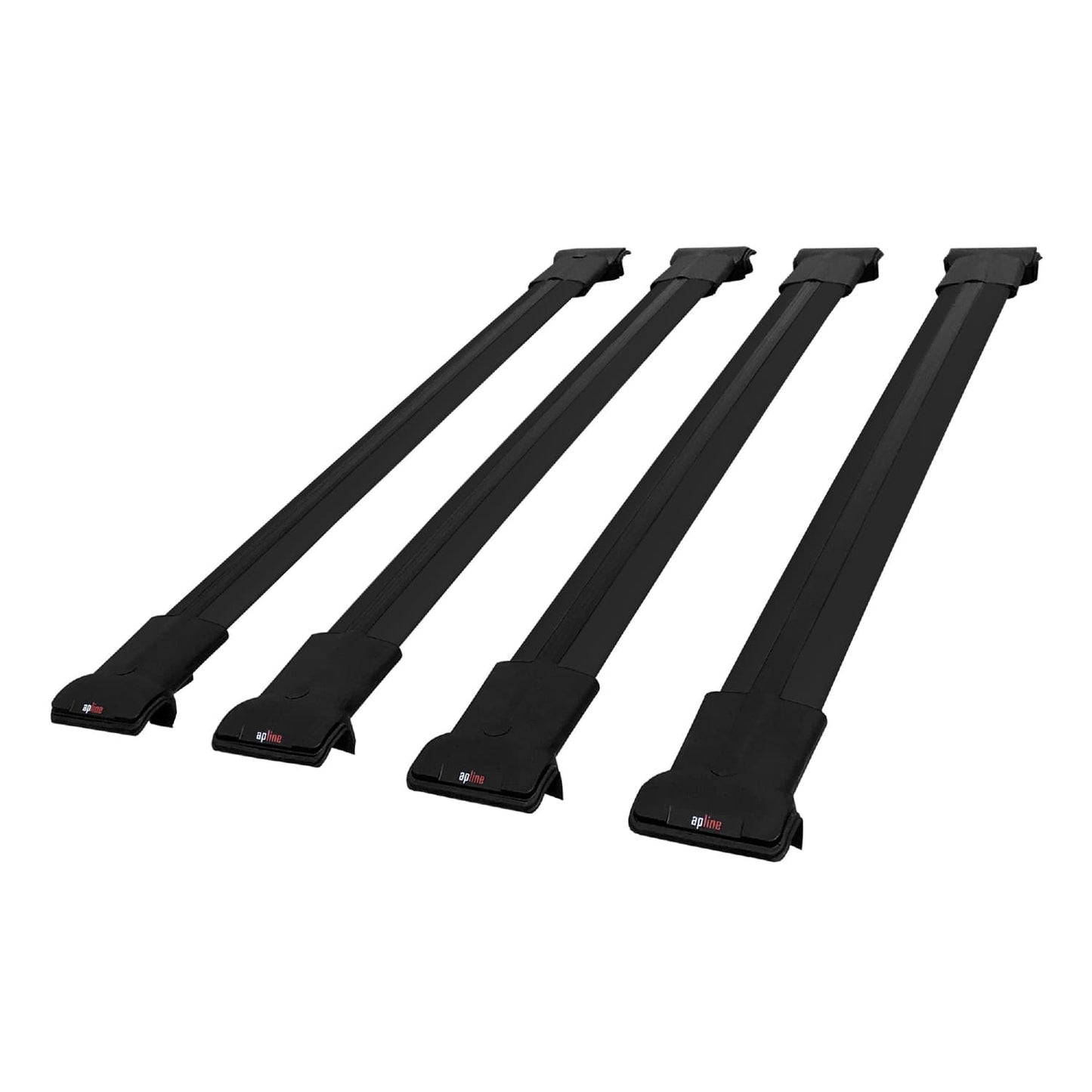 Compatible with Mercedes Vito 2 (W639) Post-Facelift 2010-2014 FLY Model Car Roof Rack Cross Bar Black Aluminium 4 Bars