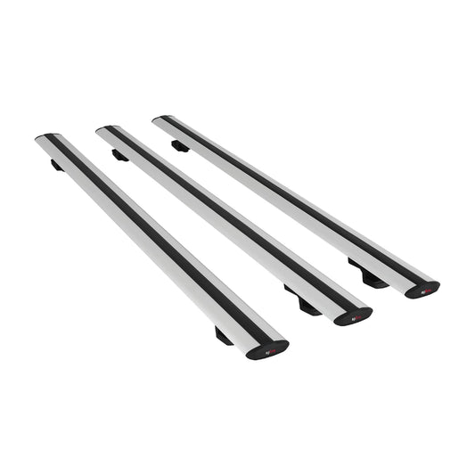 Compatible avec Mercedes Vito 2 (W639) Pre-Facelift 2003-2010 BASIC Model Barres de Toit Railing Porte-Bagages de Voiture Gris Aluminium 3 Barres